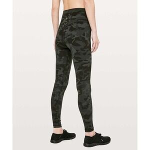 Lululemon Align Pant *Full Length 28" Incognito Camo Multi Gator Green Size 4